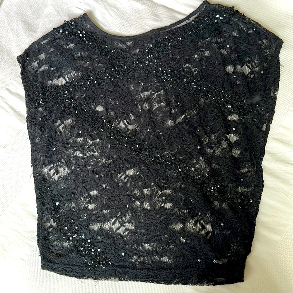 Guess blouse lace/mesh
